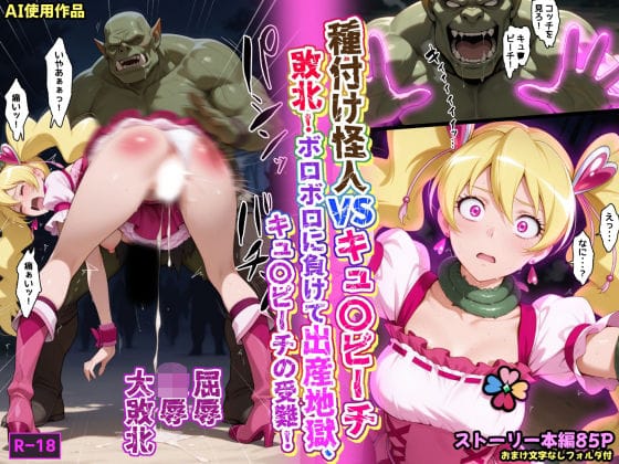 【全編マンガ】d_663586 | 種付け怪人VSキュ〇ピーチ・敗北！ボロボロに負けて出産地獄、キュ〇ピーチの受難！ | あかめ・てい