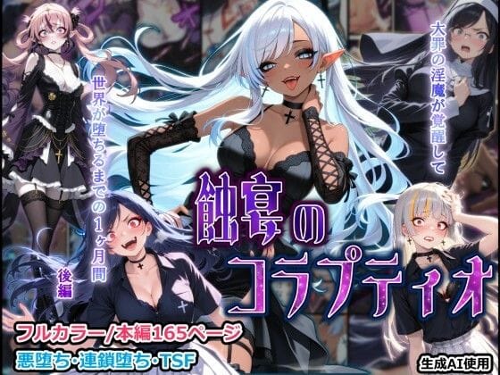 【全編マンガ】d_771013 | 蝕宴のコラプティオ 大罪の淫魔が覚醒して世界が堕ちるまでの1ヶ月間・後編 | しにもの(サキュバス/淫魔)